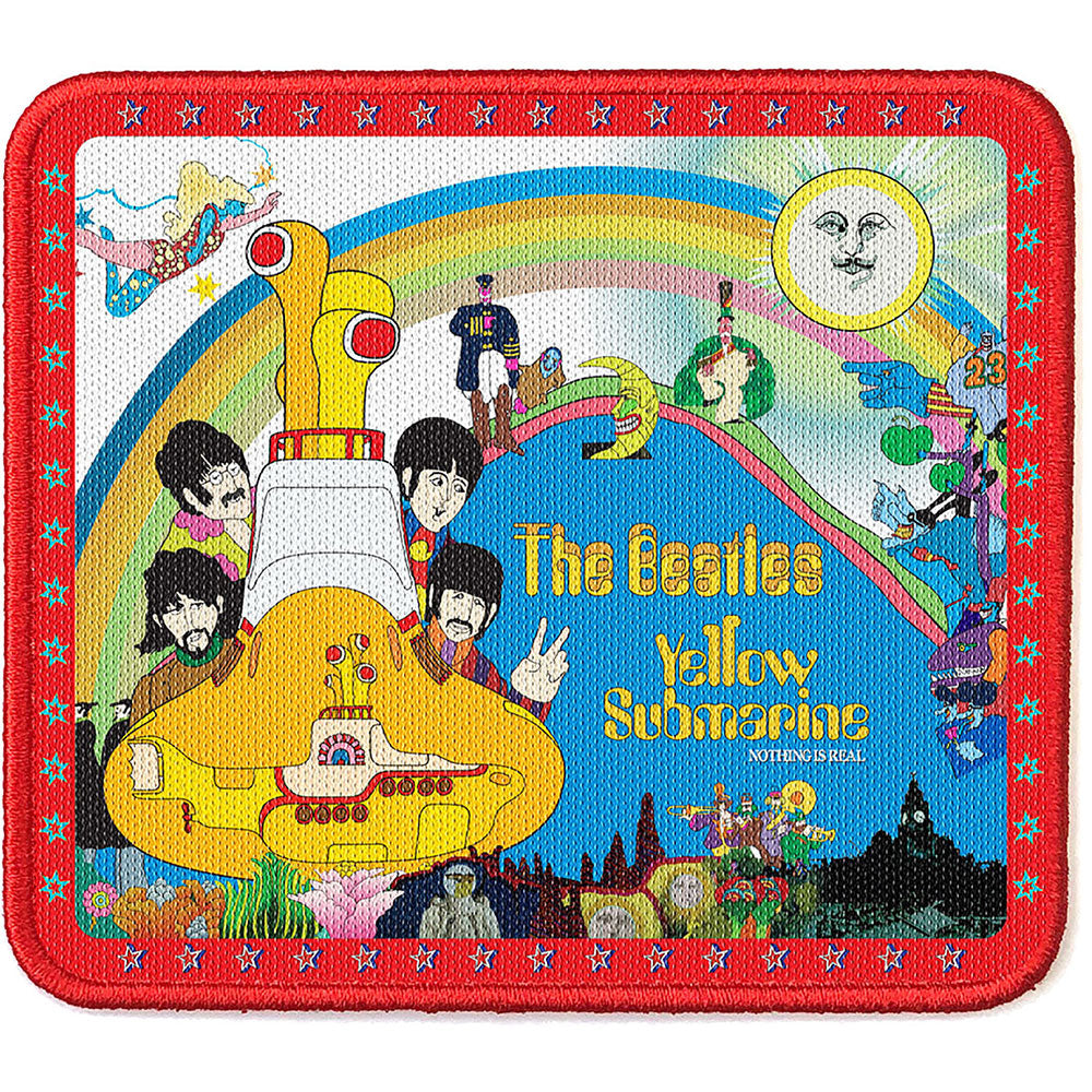 The Beatles Standard Patch: Yellow Submarine Stars Border (Loose) Standaard patch