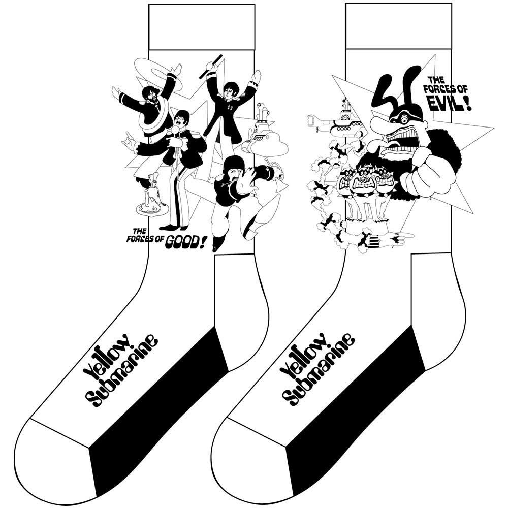 The Beatles Unisex Ankle Socks: Good V Evil (UK Size 7 - 11) Enkelsokken