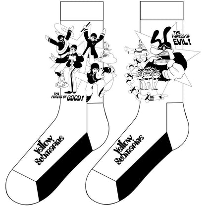 The Beatles Unisex Ankle Socks: Good V Evil (UK Size 7 - 11) Enkelsokken