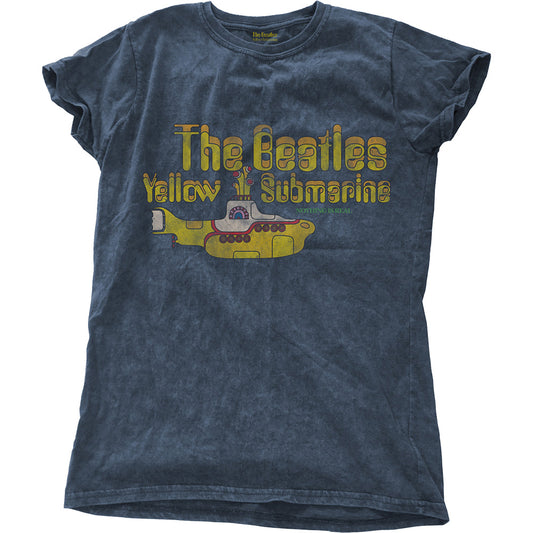 The Beatles Ladies T-Shirt: Yellow Submarine Nothing Is Real (Wash Collection) T-Shirt