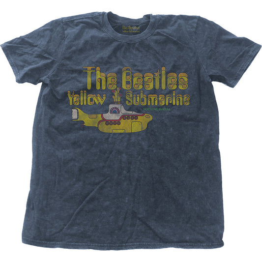 The Beatles Unisex T-Shirt: Yellow Submarine Nothing Is Real (Wash Collection) T-Shirt