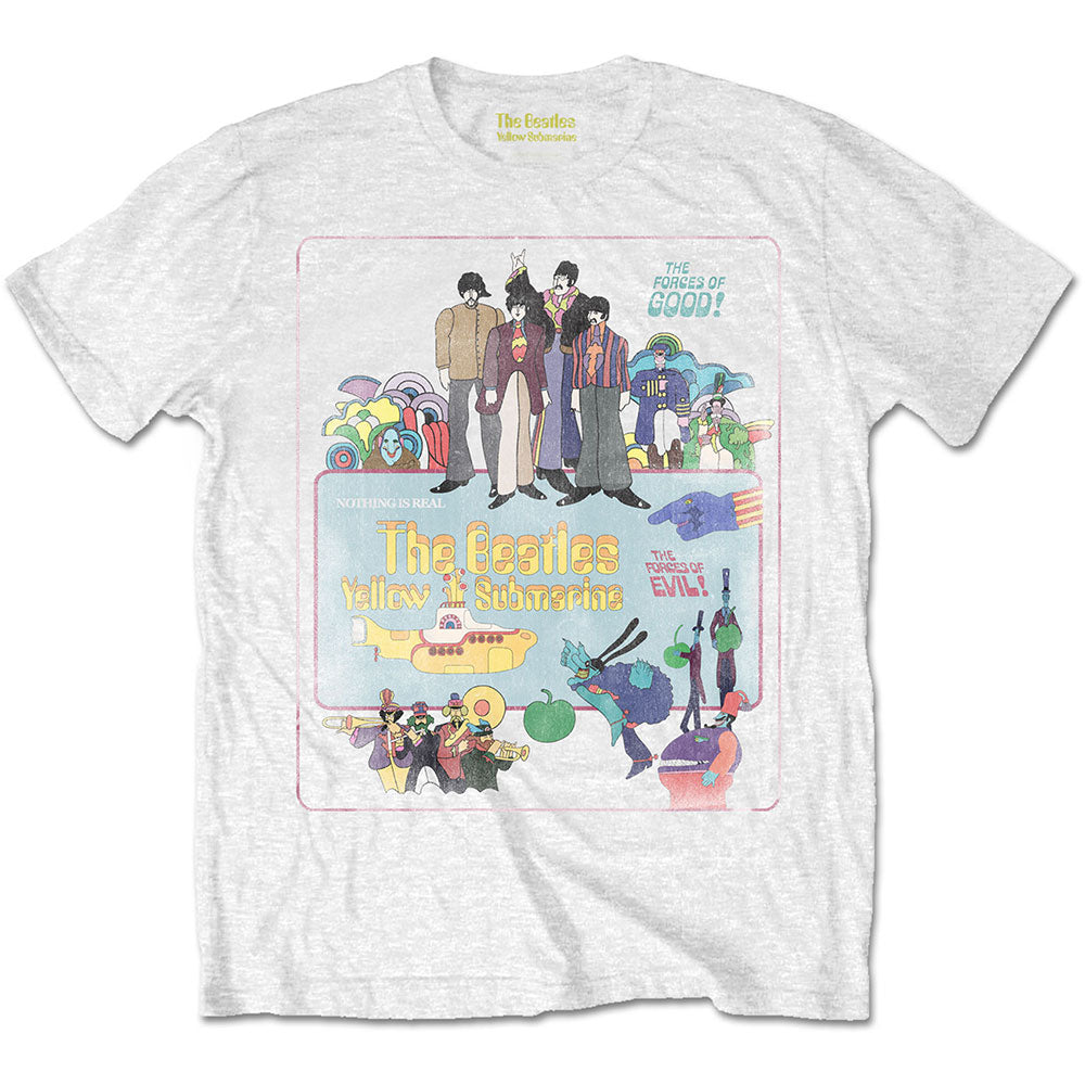 The Beatles Unisex T-Shirt: Yellow Submarine Vintage Movie Poster T-Shirt