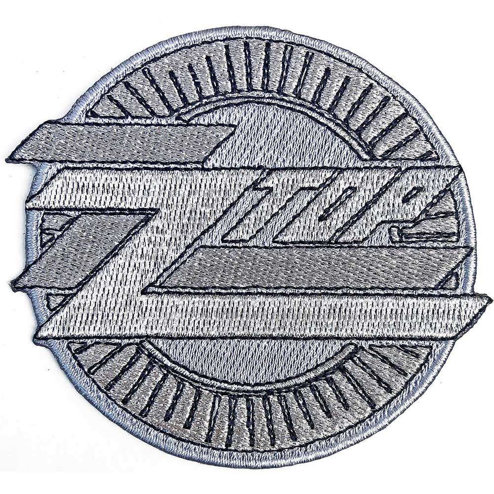 ZZ Top Standard Patch: Metallic Logo Standaard patch